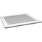 Ekena Millwork Vertical Surface Mount PVC Gable Vent: Non-Functional, w/3-1/2"W x 1"H, Standard Frame, 34"W x 30"H GVPVE34X3001SN - alternate 5